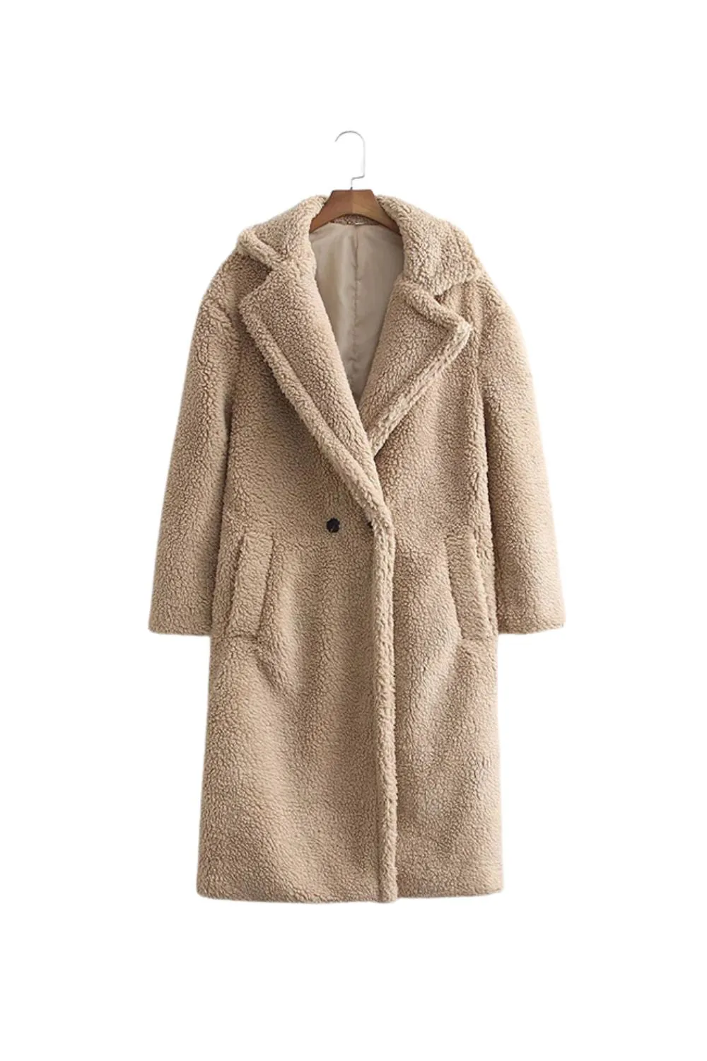 ' Brandon ' Fleece-Lined Loose Overcoat