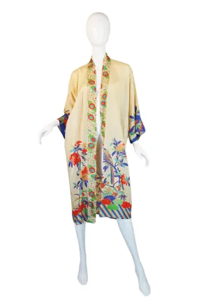 1920s Rare Printed Tissue Silk Kimono