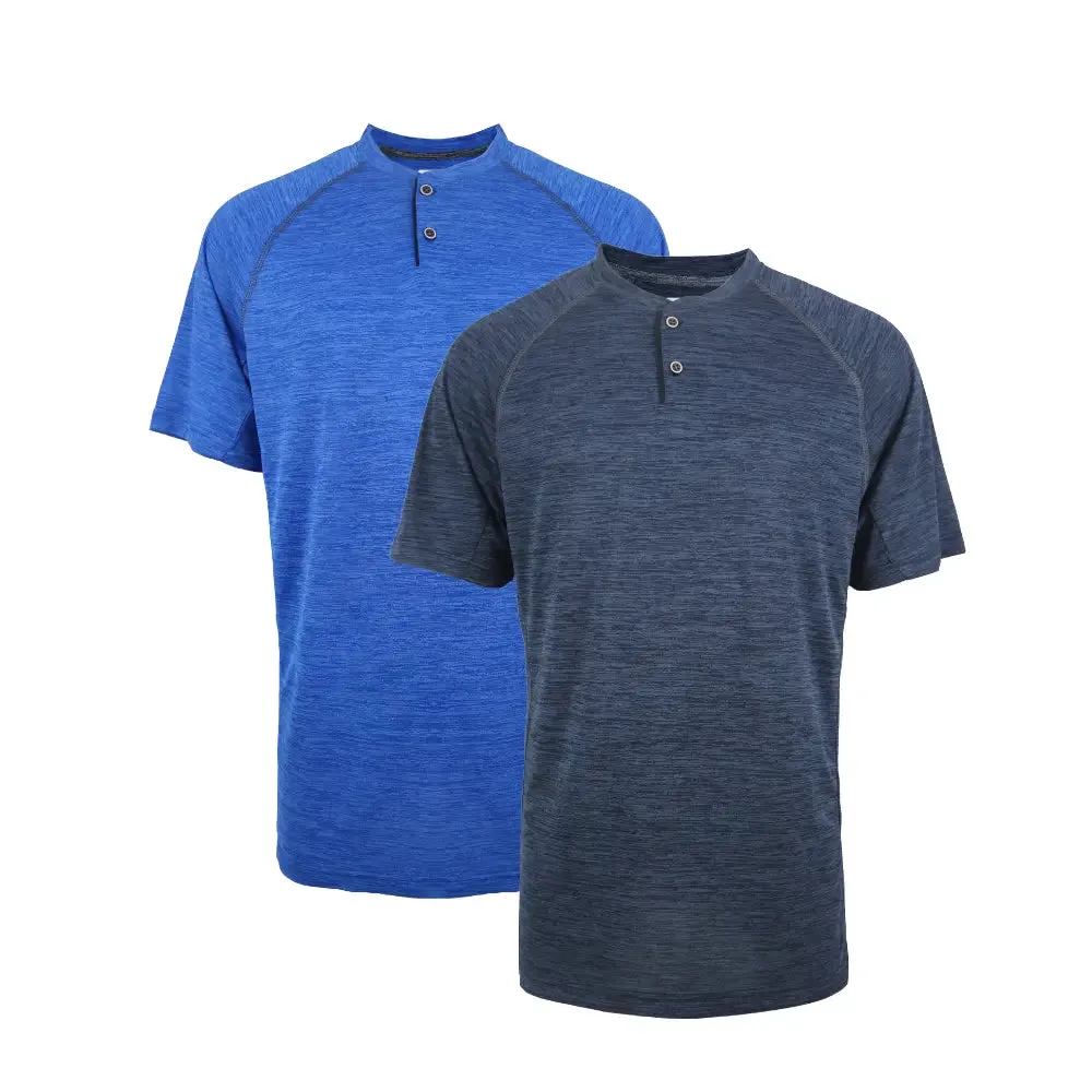 2 Pack Men's Henley Shirts