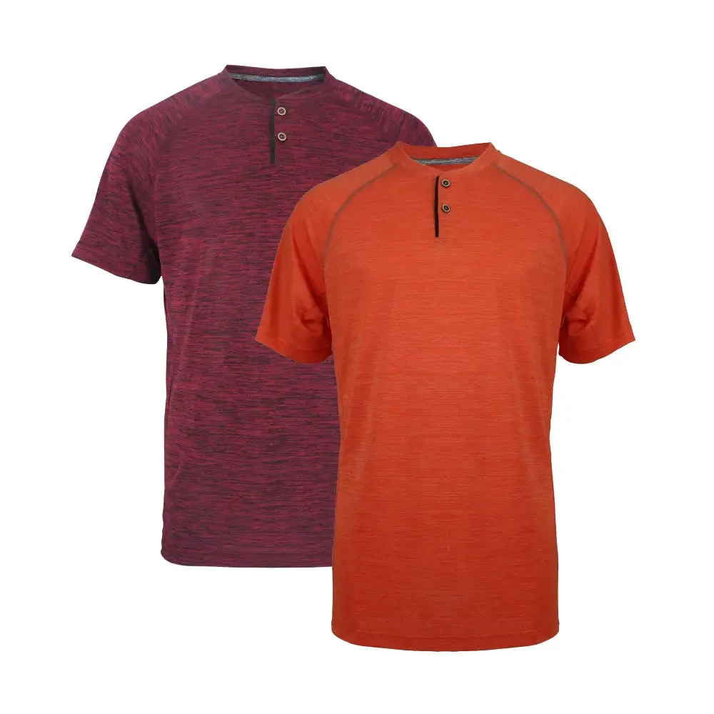 2 Pack Men's Henley Shirts