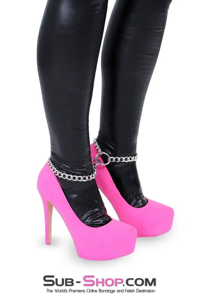 8878RS-SIS      Sissy Boi Jeweled Chain Ankle Cuffs