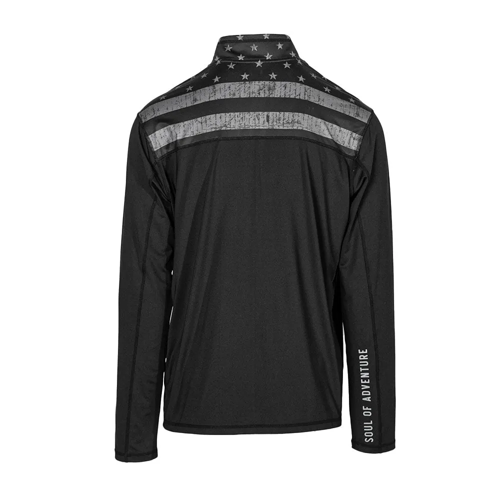 Active Pullover | Blackout American Flag