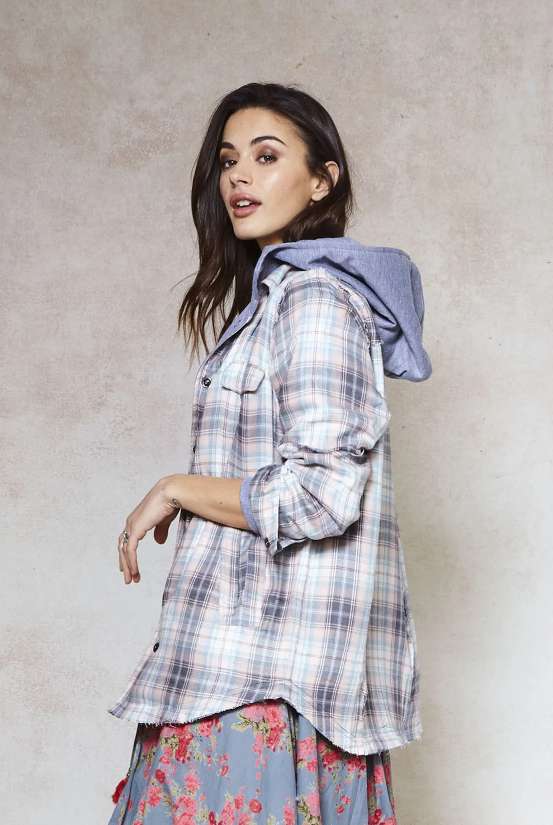 Alice Plaid Hoodie Sweatshirt