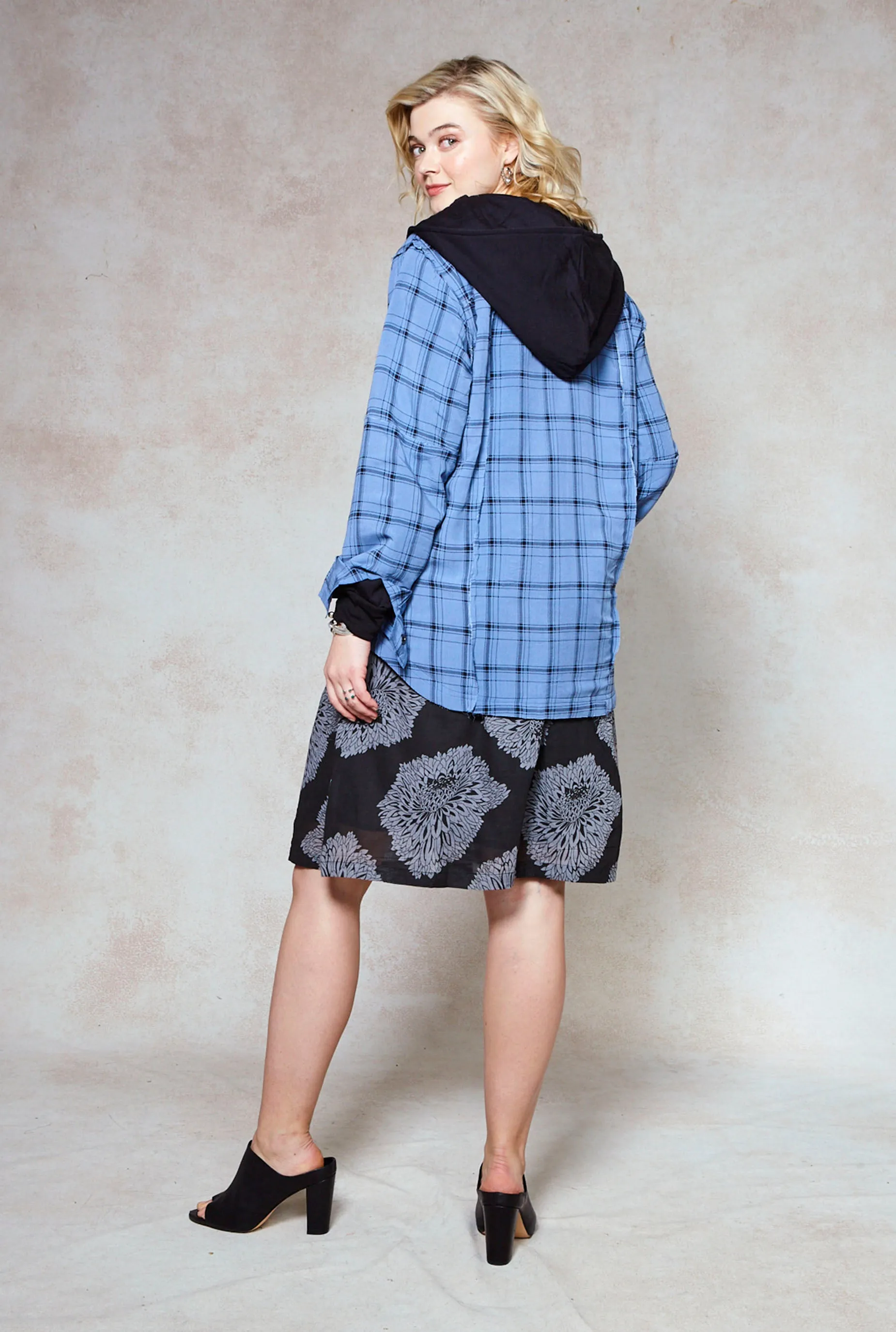 Alice Plaid Hoodie Sweatshirt