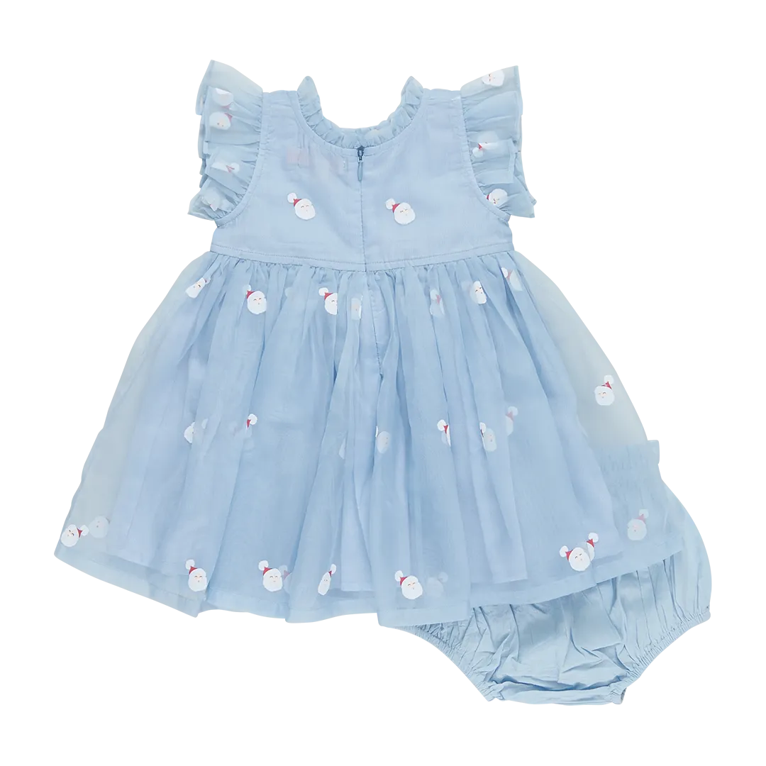 Baby Girls Organza Jennifer Dress Set - Winter Santa