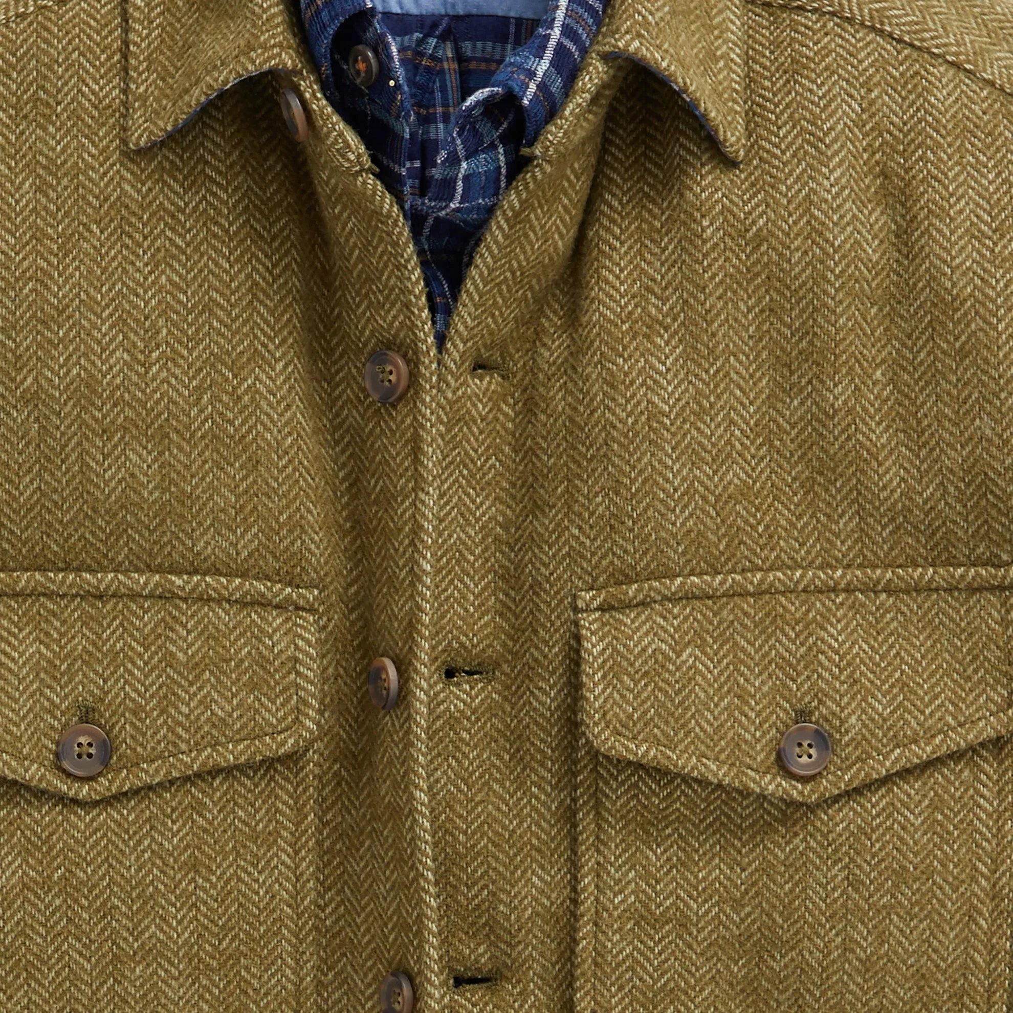 Back East Herringbone Shacket