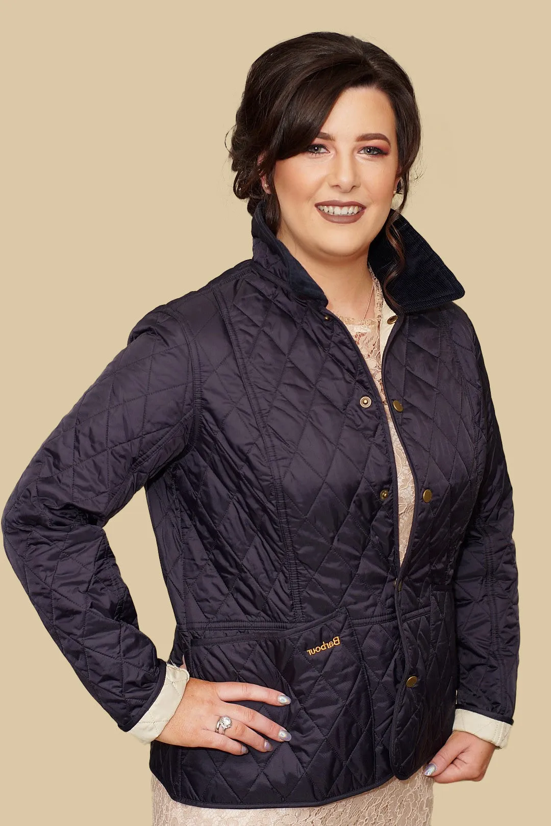 Barbour Summer Liddesdale-Ladies Quilted Jacket -Navy-LQU0236NY91