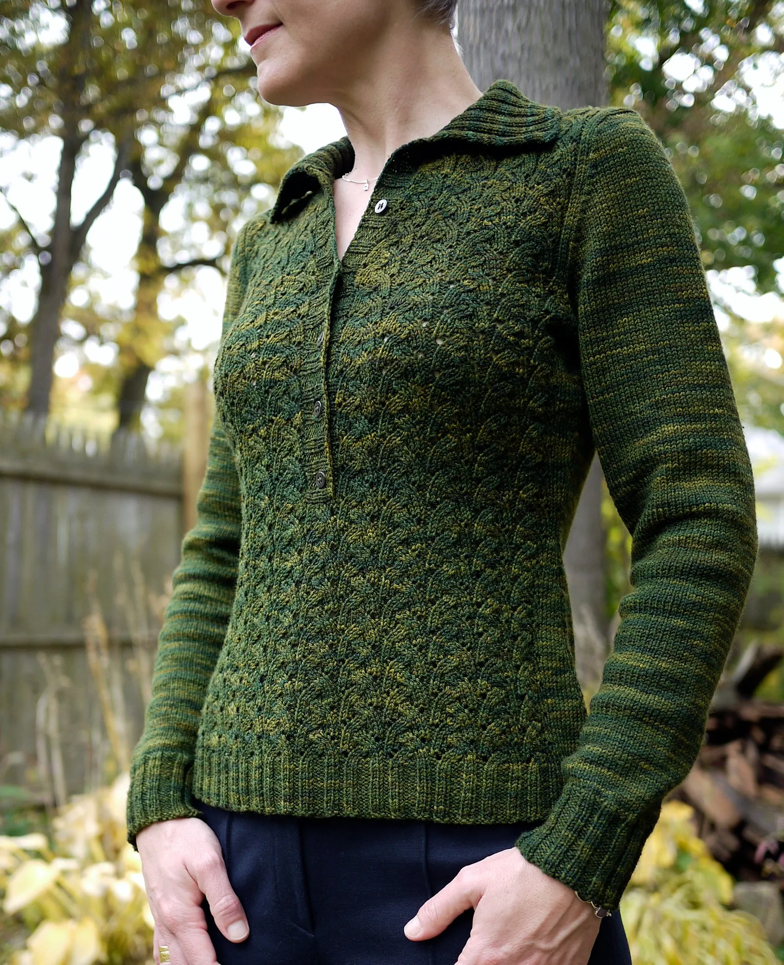 Bel Air Henley <br/><small>knitting pattern</small>