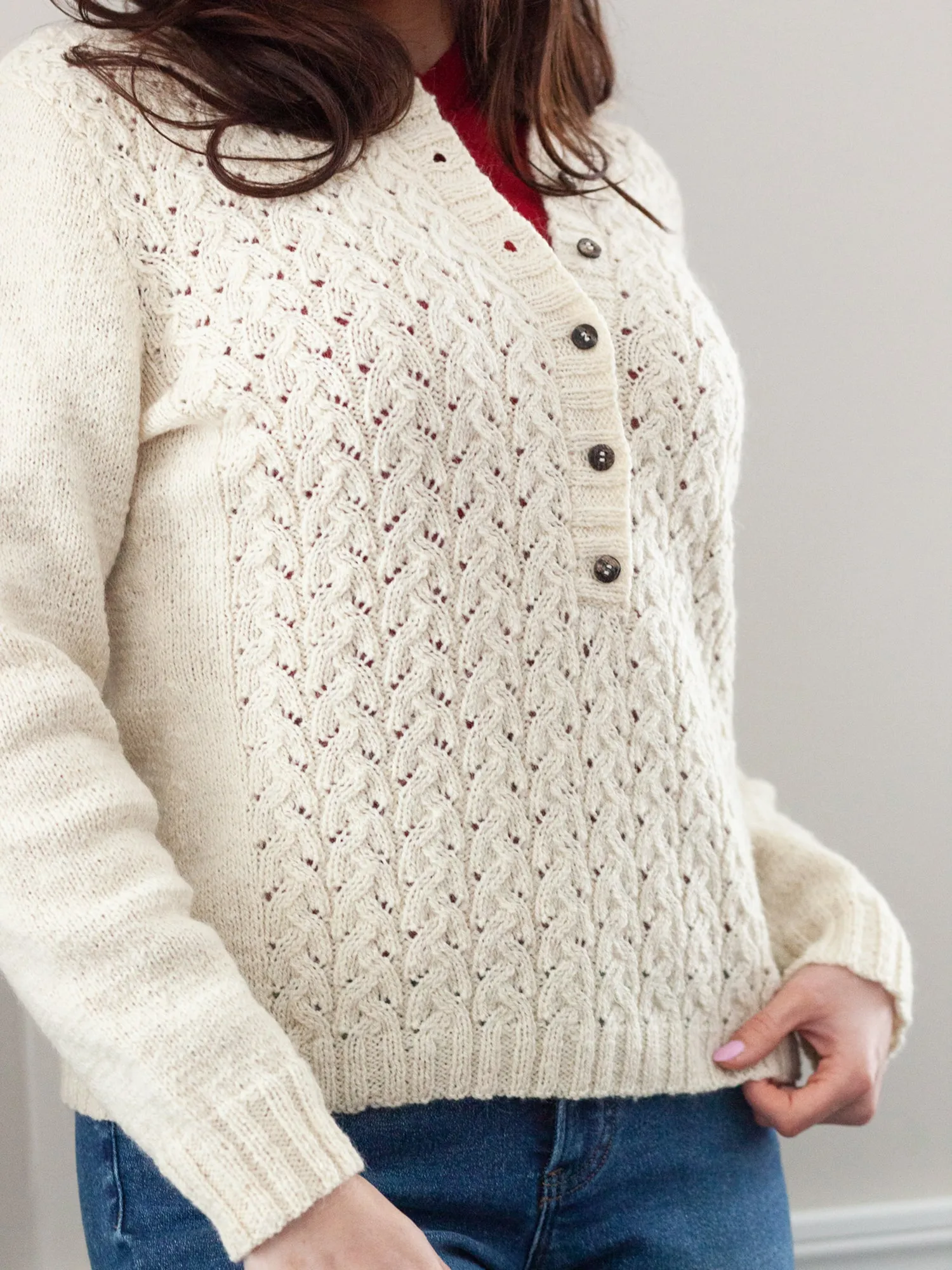 Bel Air Henley <br/><small>knitting pattern</small>