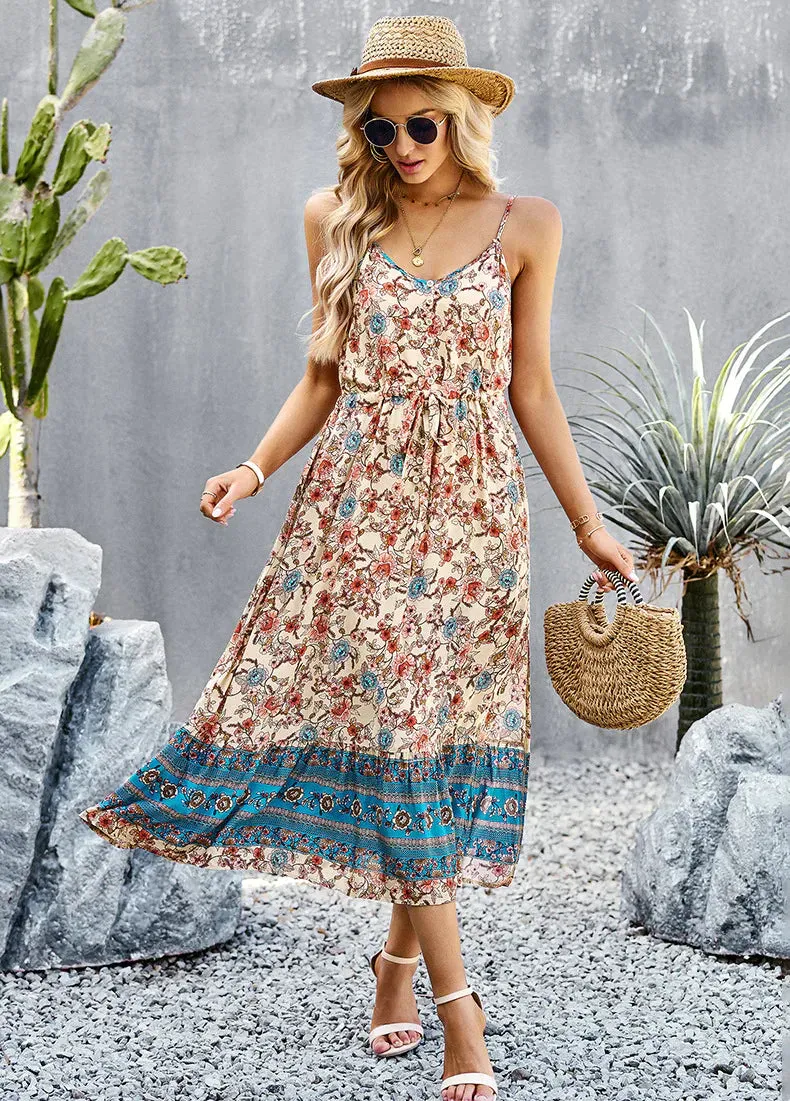 BerryBetty - Bohemian Holiday Style Split Dress