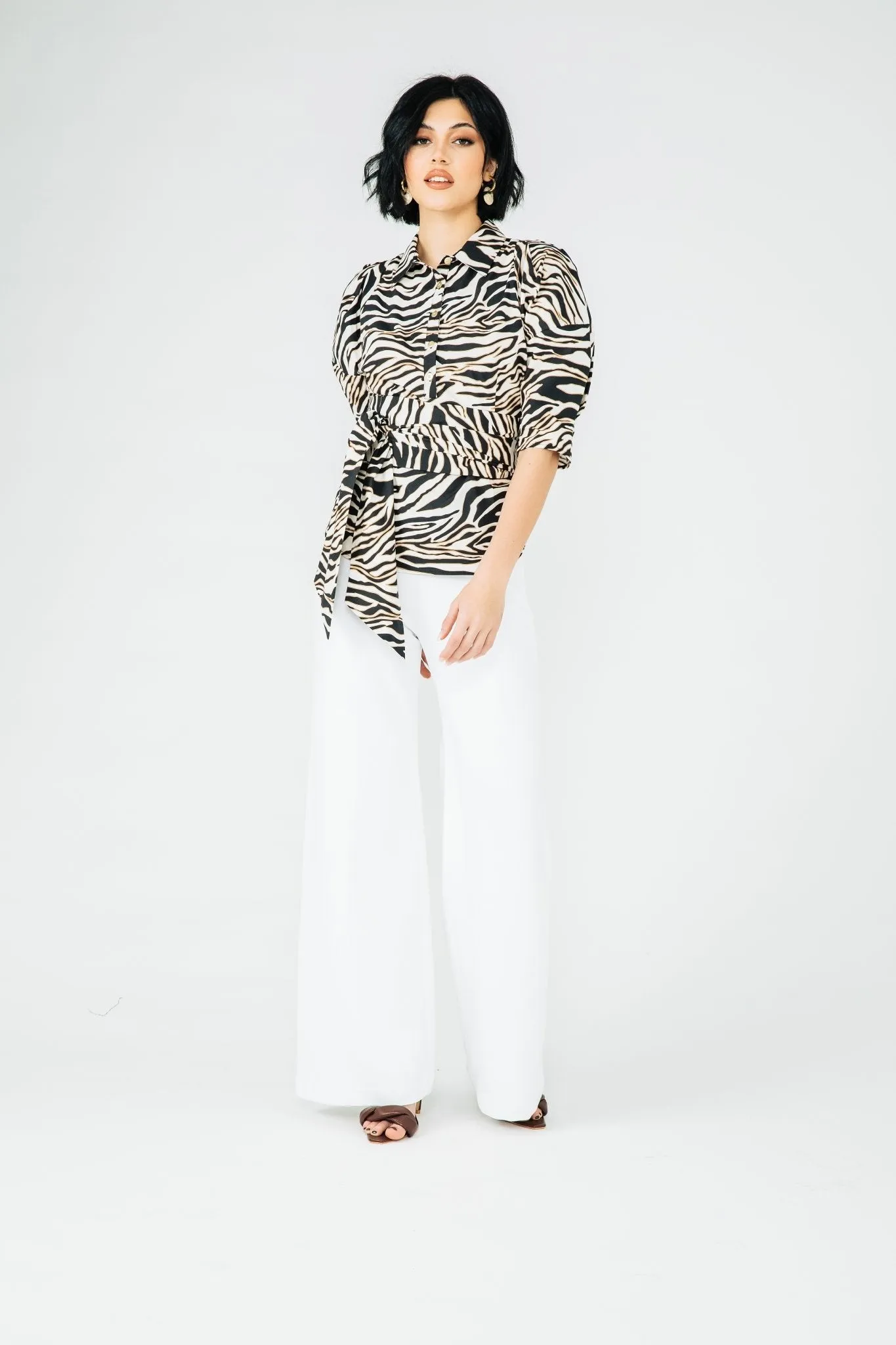 Black Zebra Javello Blouse