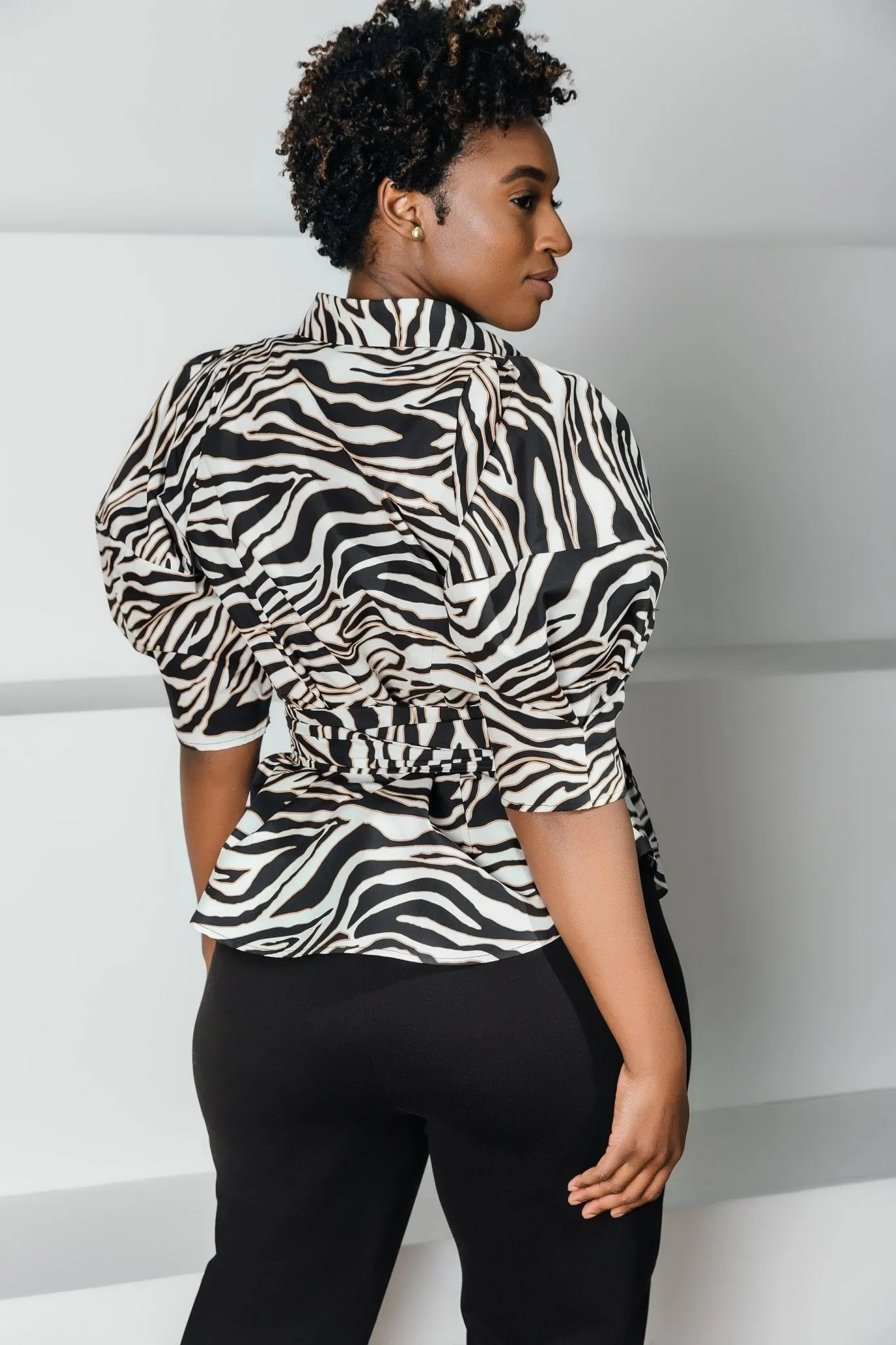 Black Zebra Javello Blouse