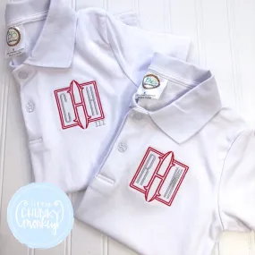 Boy Polo Shirt - Square Monogram