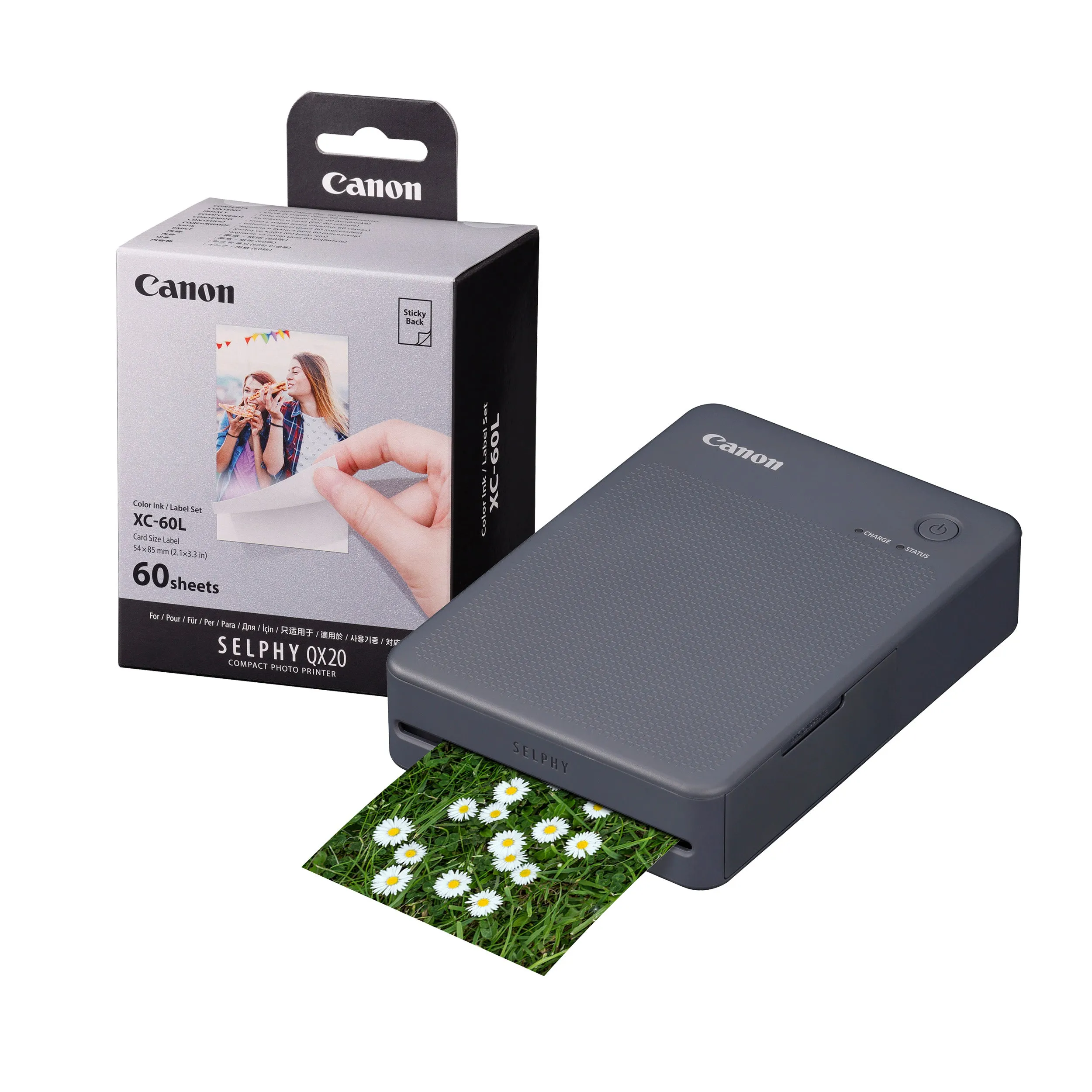 Canon Selphy QX20 Instant Photo Printer - Dark Grey