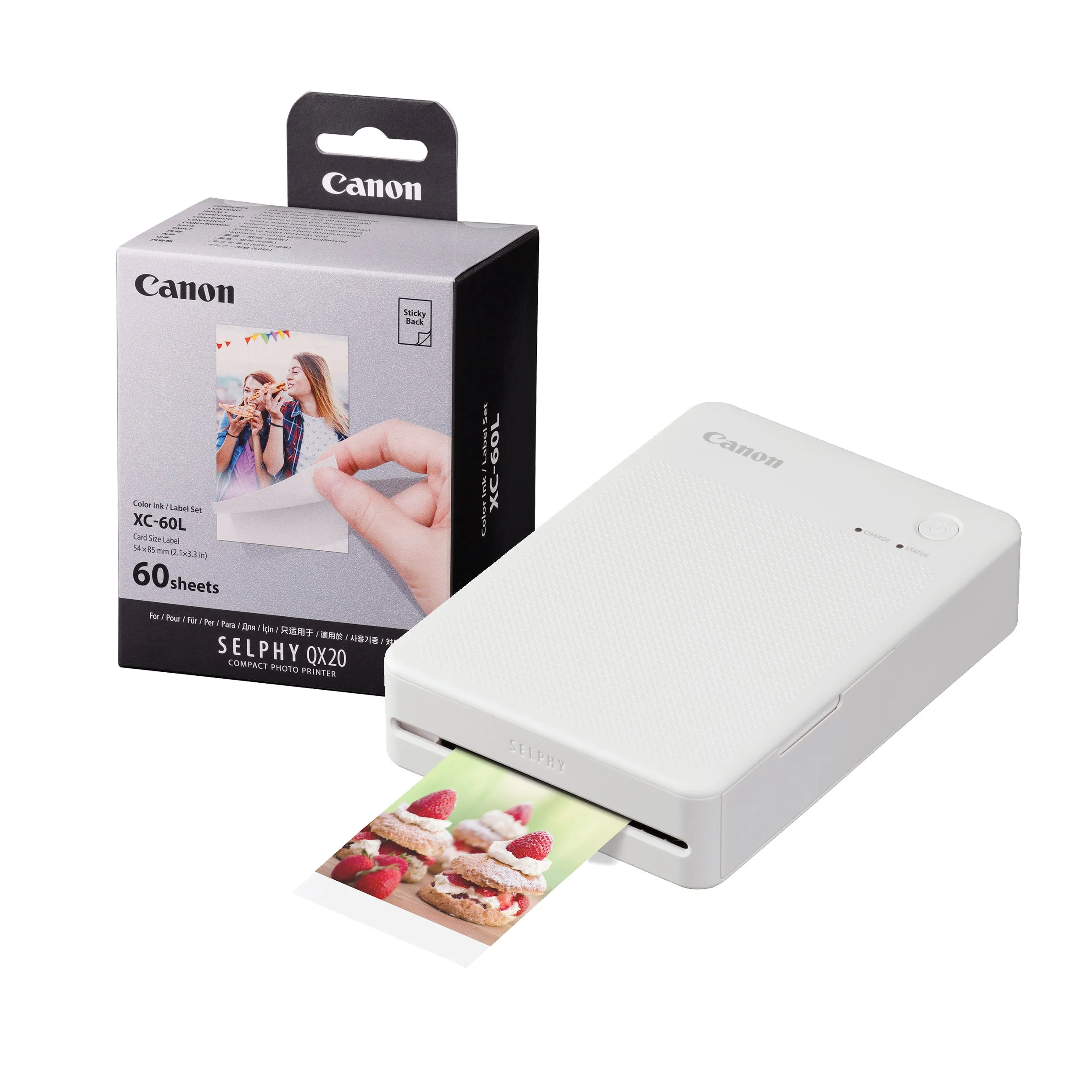 Canon Selphy QX20 Instant Photo Printer - Sand White