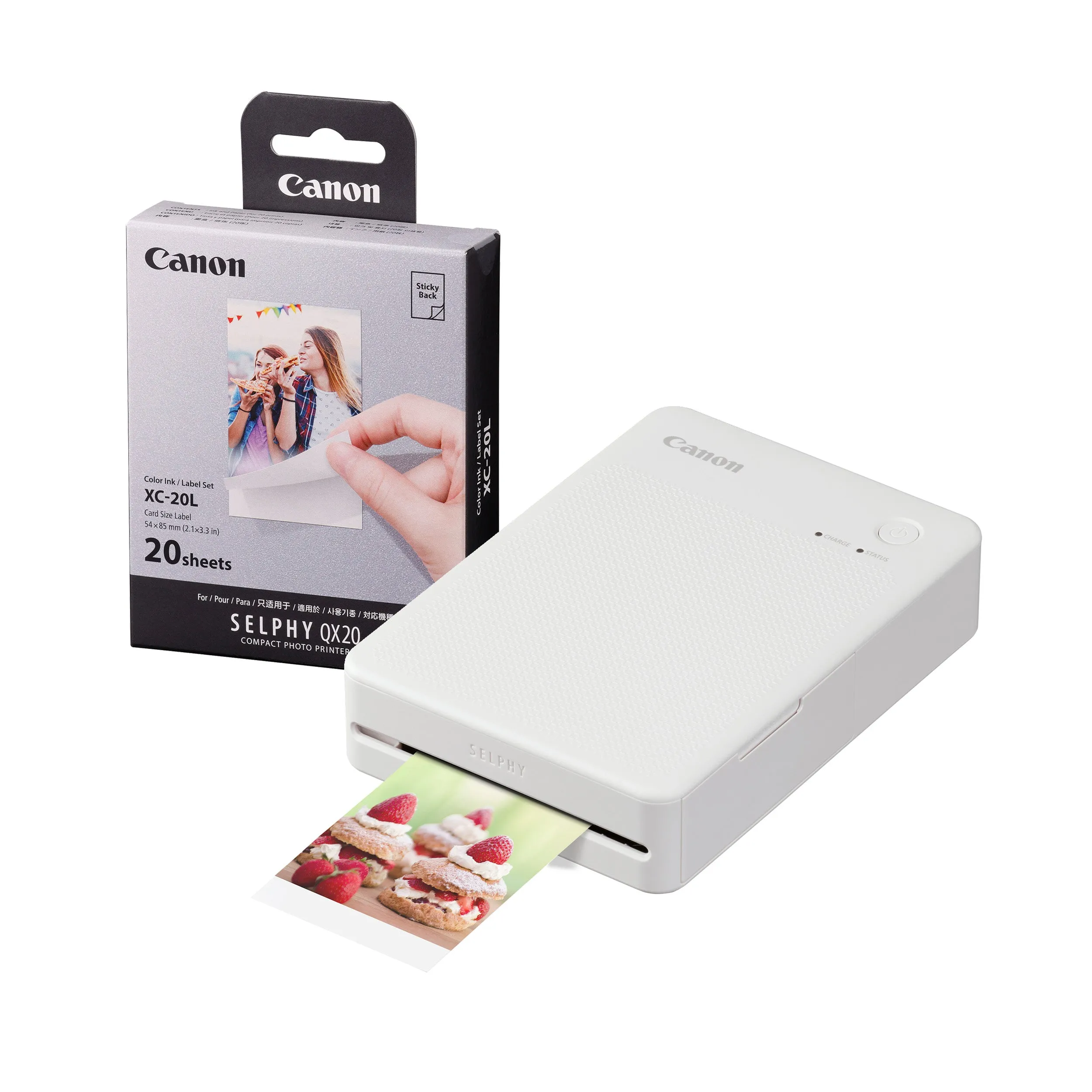 Canon Selphy QX20 Instant Photo Printer - Sand White