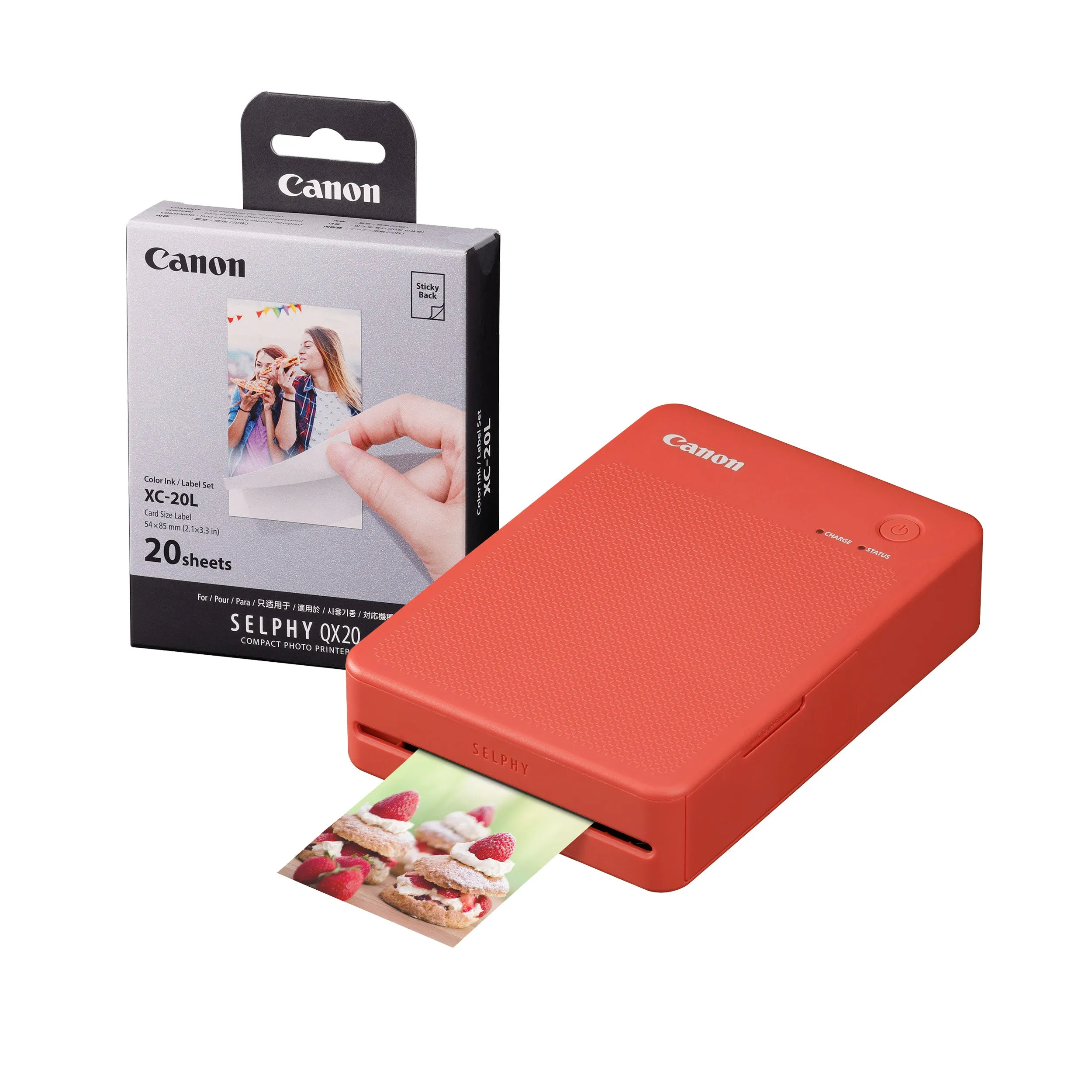 Canon Selphy QX20 Instant Photo Printer - Terracotta Red