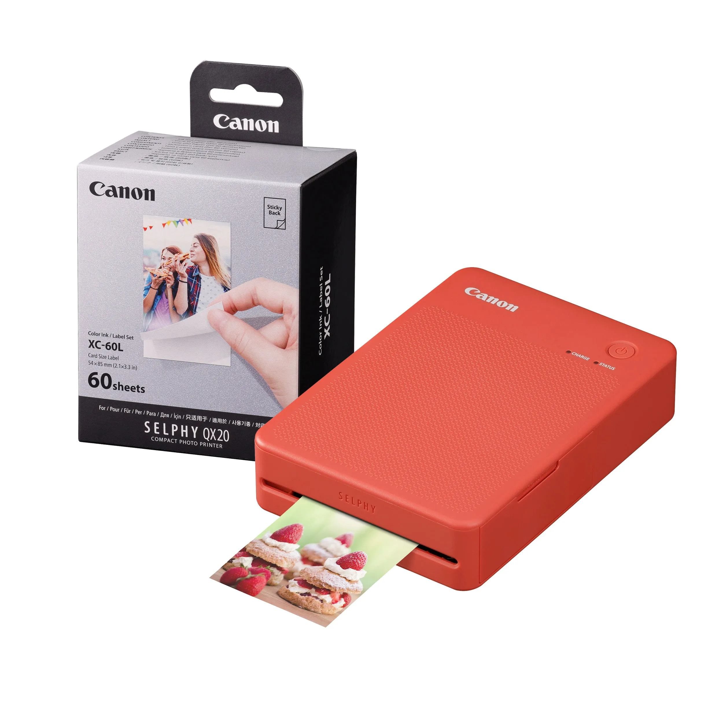 Canon Selphy QX20 Instant Photo Printer - Terracotta Red