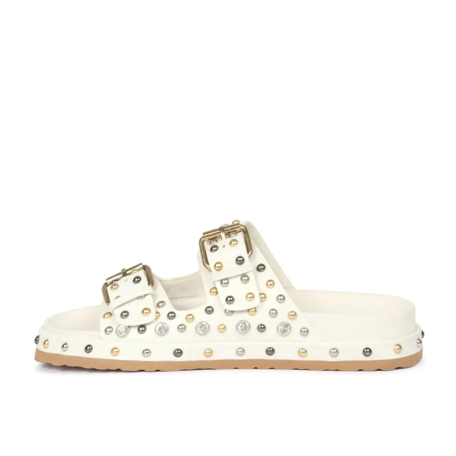 Chloe Studded Double Buckle Sandal