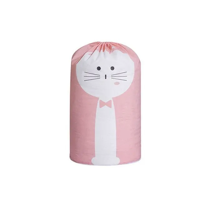 Collapsible Storage Bag Clothes Cotton Blanket Bed Cover Wardrobe Sweater Storage Bag Cute Bear