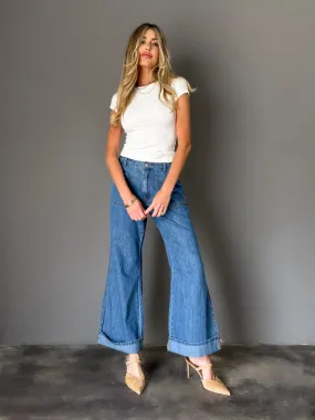 Cora Cuffed Denim Pants