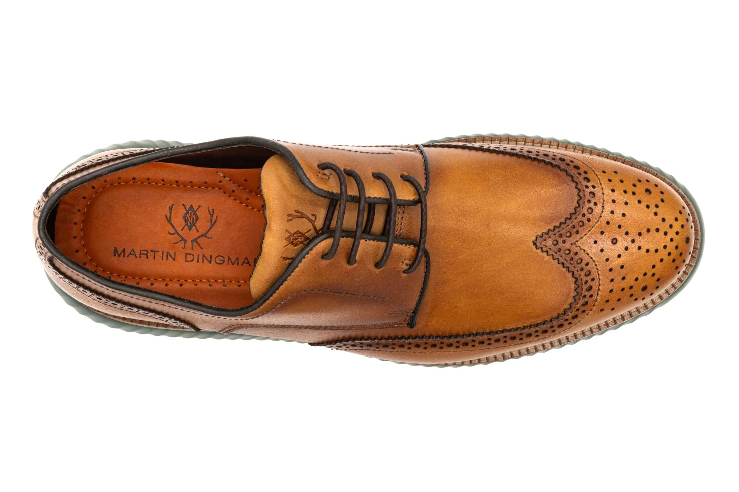 Countryaire Calf Leather Wingtip - Pecan