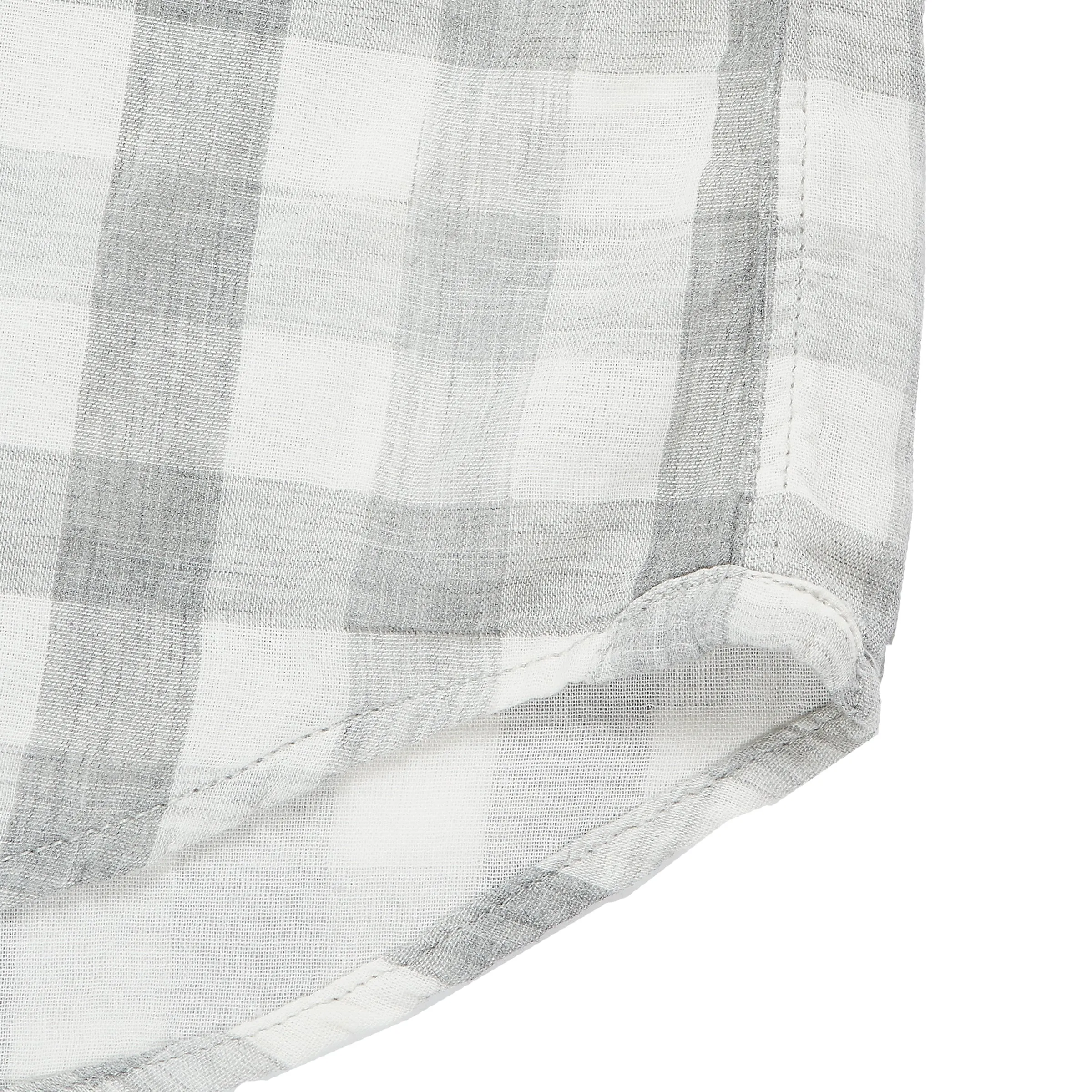 Durham Double Cloth Shirt - Heather Gray Gingham