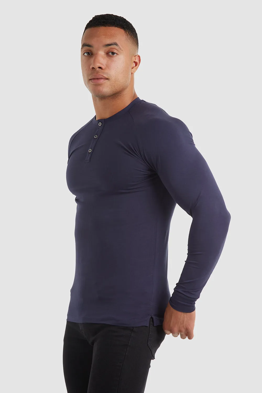 Everyday Henley in Navy