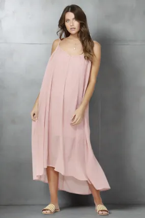 Fate   Becker Sunday Strap Maxi Dress in Pink