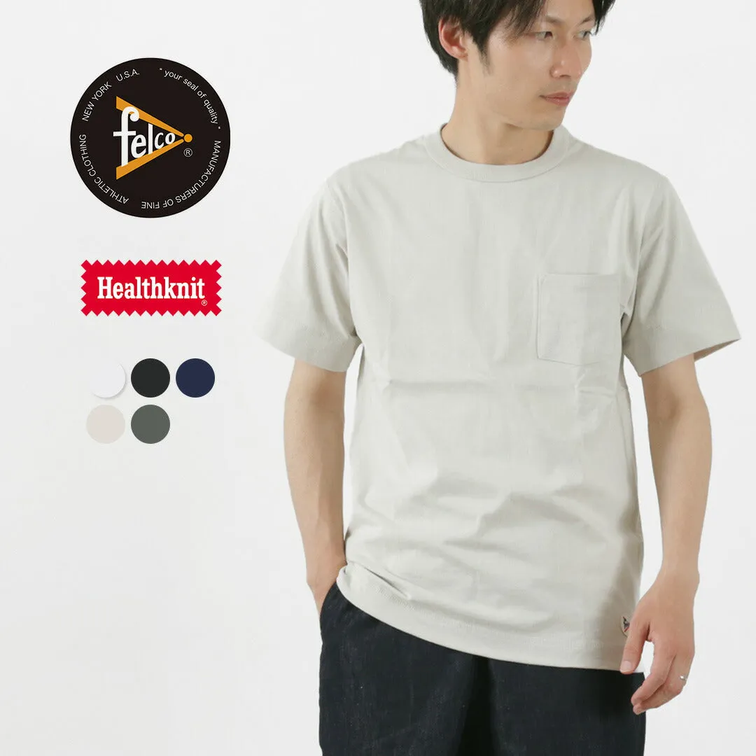 FELCO × HEALTH KNIT / Crew Neck Pocket Tee