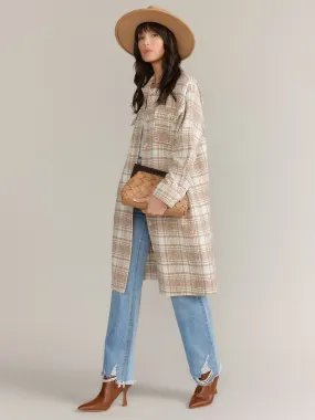 Gilli Long Sleeve Plaid Shacket - Brands We Love