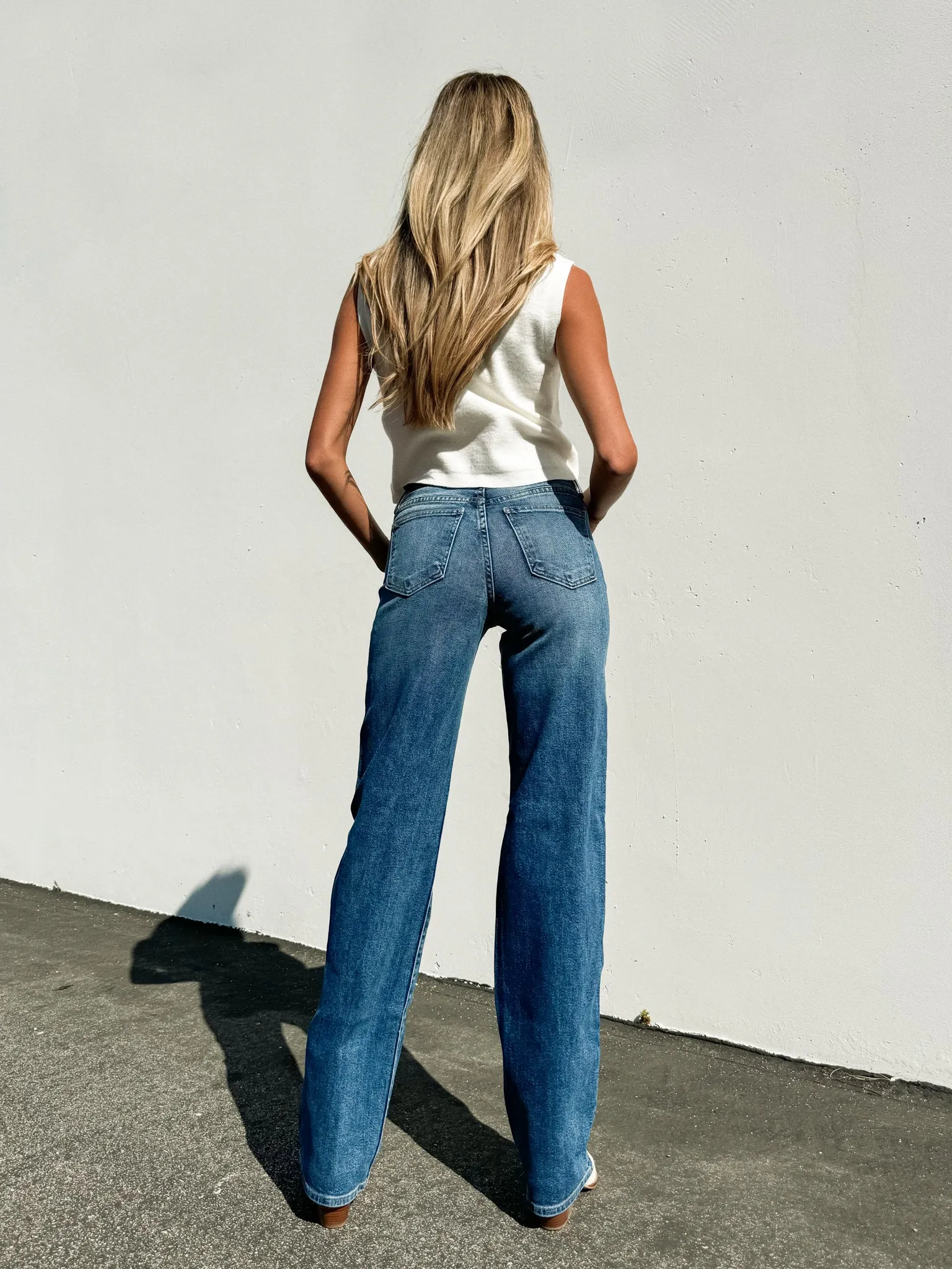 Glenn Straight Leg Jeans in Dark Wash