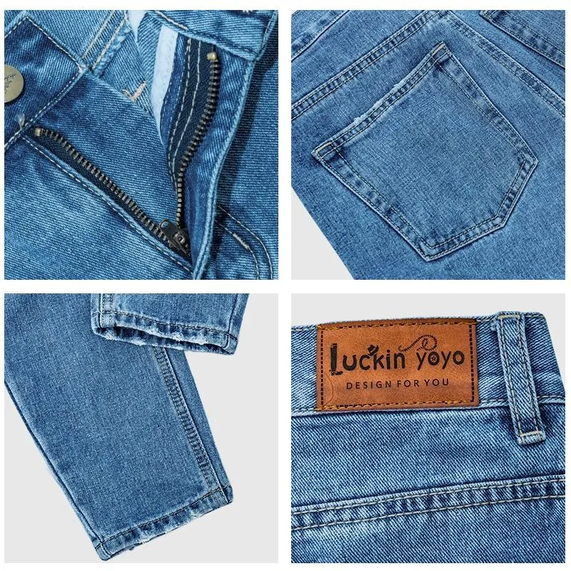 Harem High Waist Blue Straight Jean