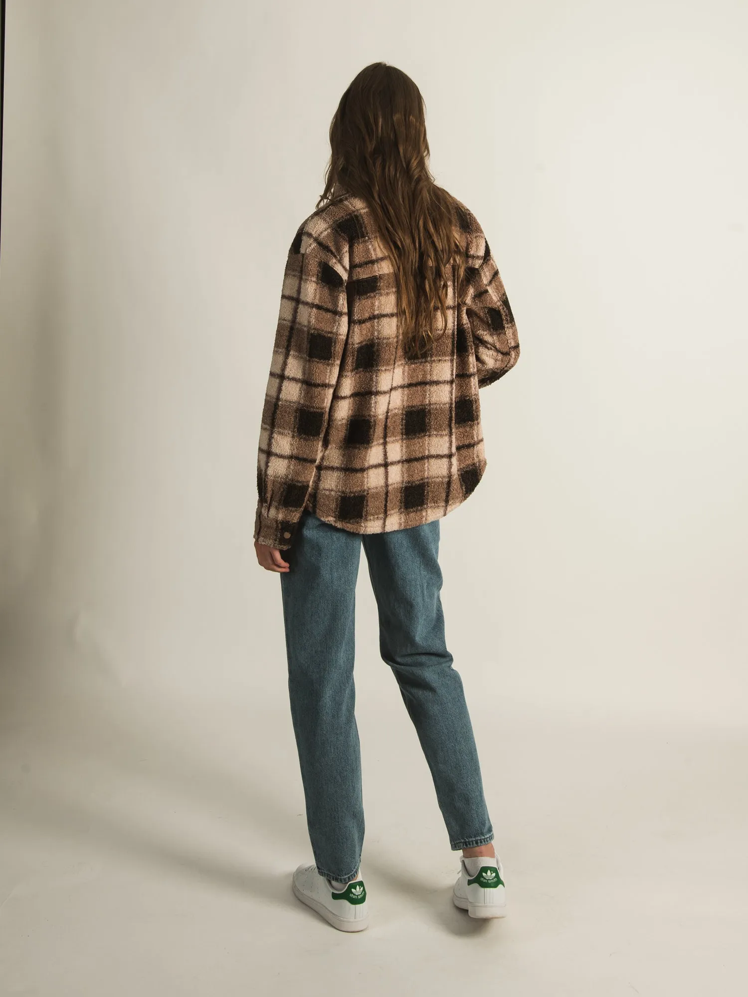 HARLOW PLAID LOOPER SHIRT JACKET - CLEARANCE