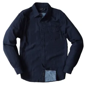 Hattox Double Cloth Shirt - Navy Heather