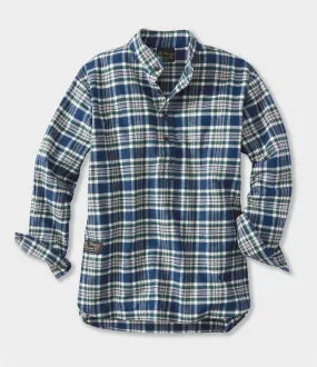 Henley Flannel Shirt - Maine Pine