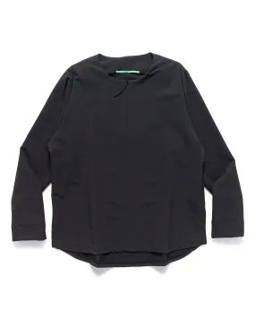 Henry Neck Long Sleeve Black