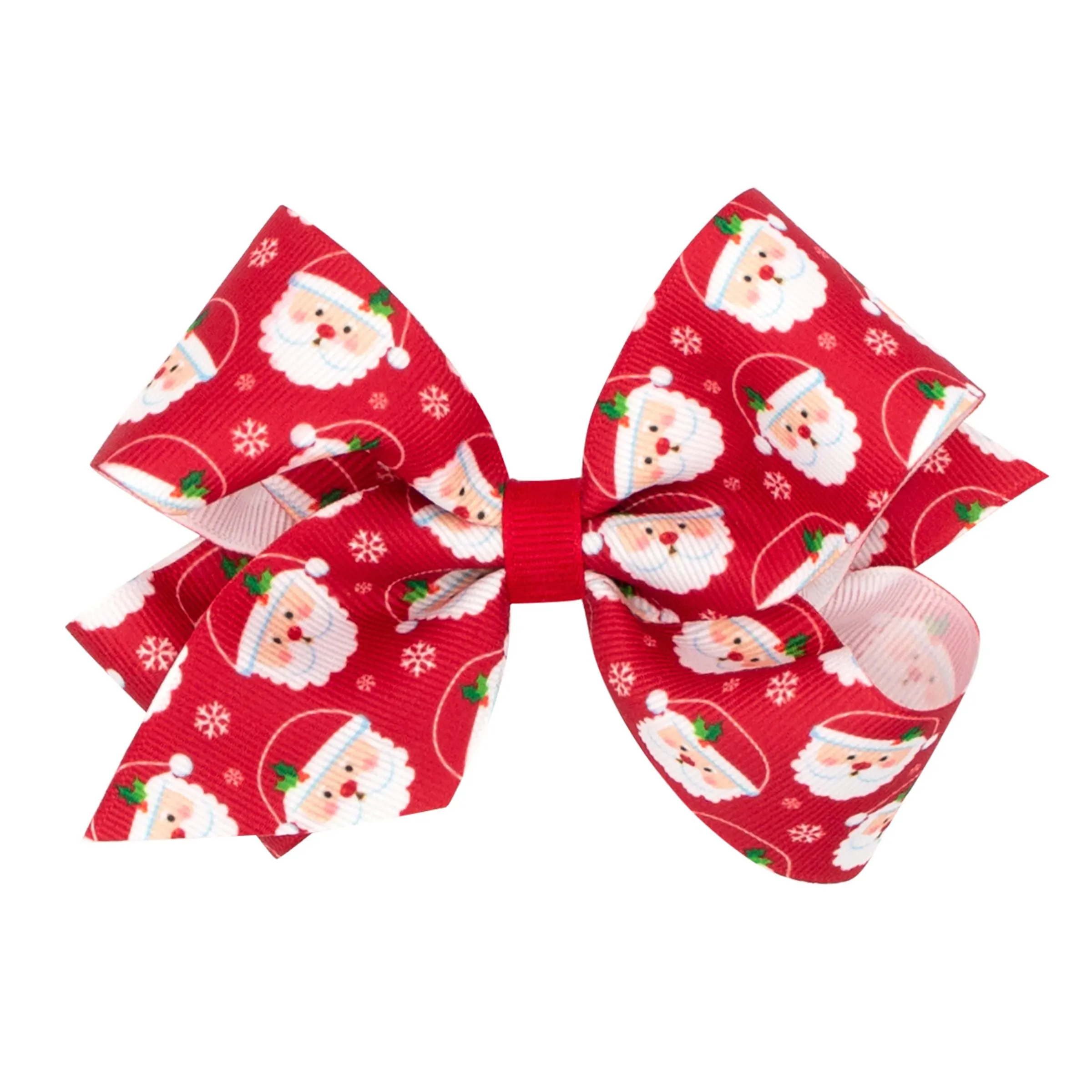 Holiday themed printed grosgrain bows