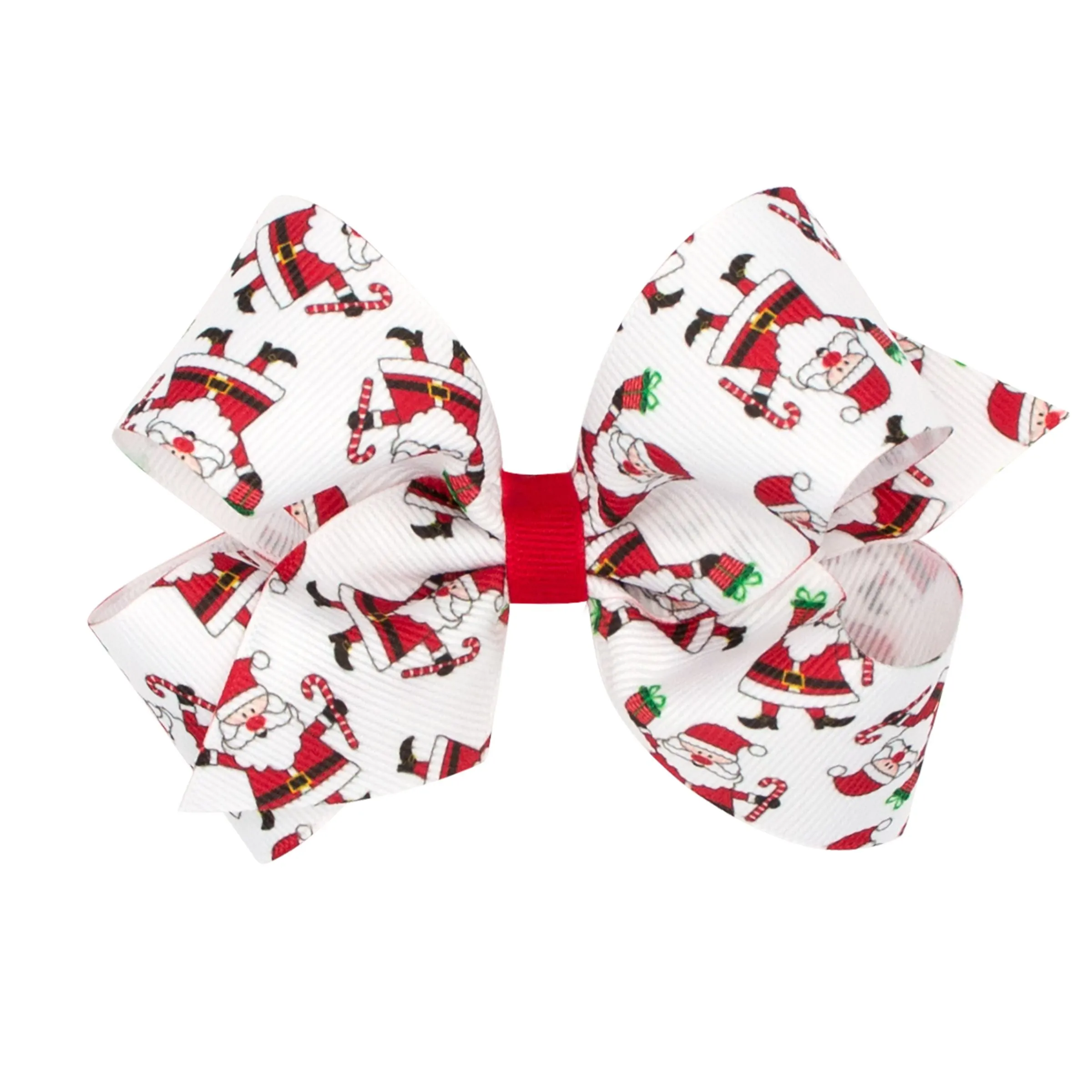 Holiday themed printed grosgrain bows