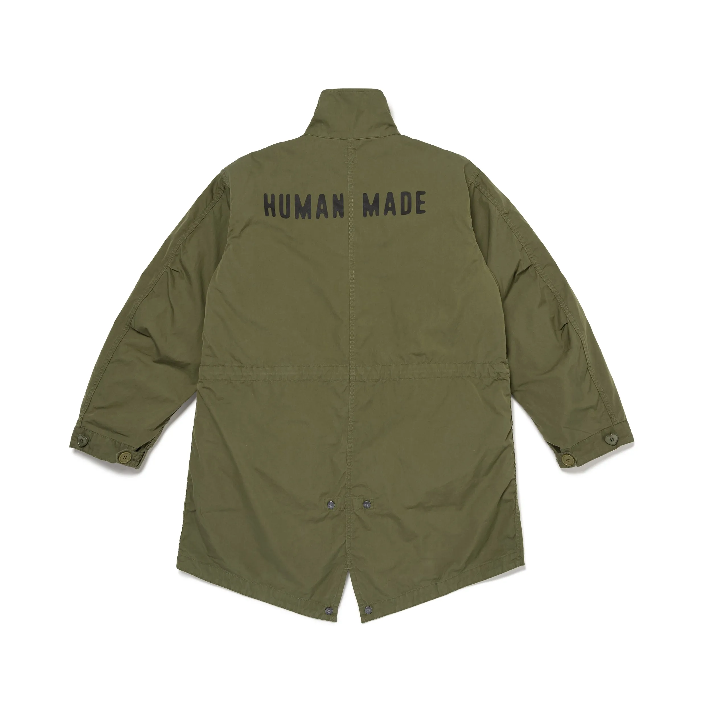 Human Made Fishtail Coat Olive Drab HM27JK002