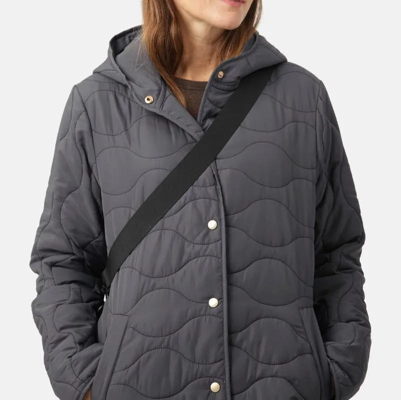 Ilse Jacobsen Quilted Hooded Coat - Asphalt(Grey)