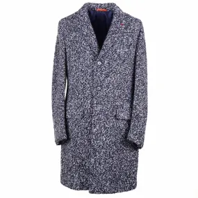 Isaia Plush Boucle Cashmere Overcoat