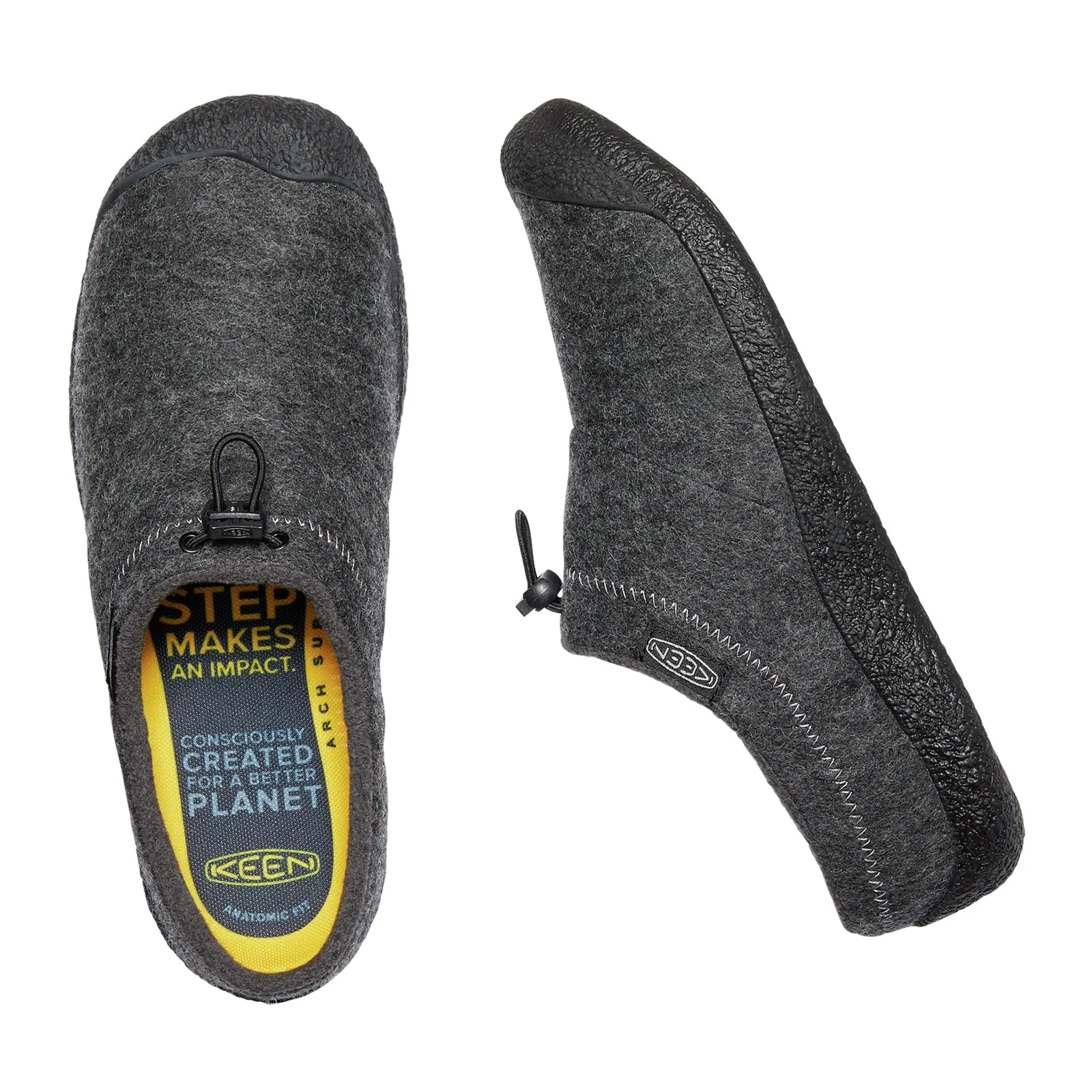 Keen Howser III Slide (Men) - Charcoal Grey Felt/Black