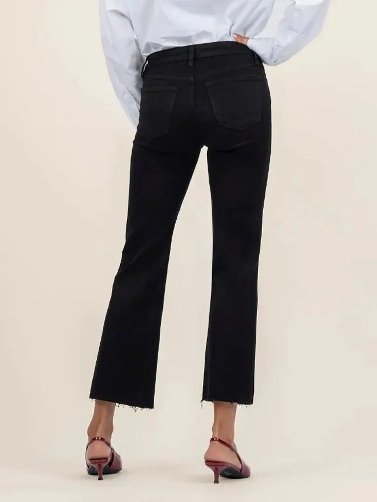 Kut Jeans : Kelsey High Rise Ankle Flare with Raw Hem