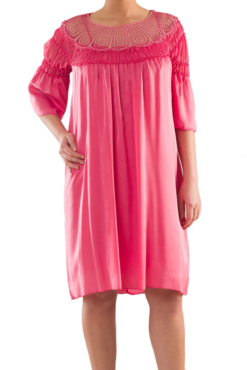 La Mouette Women's Plus Size Romantic Satin Dress