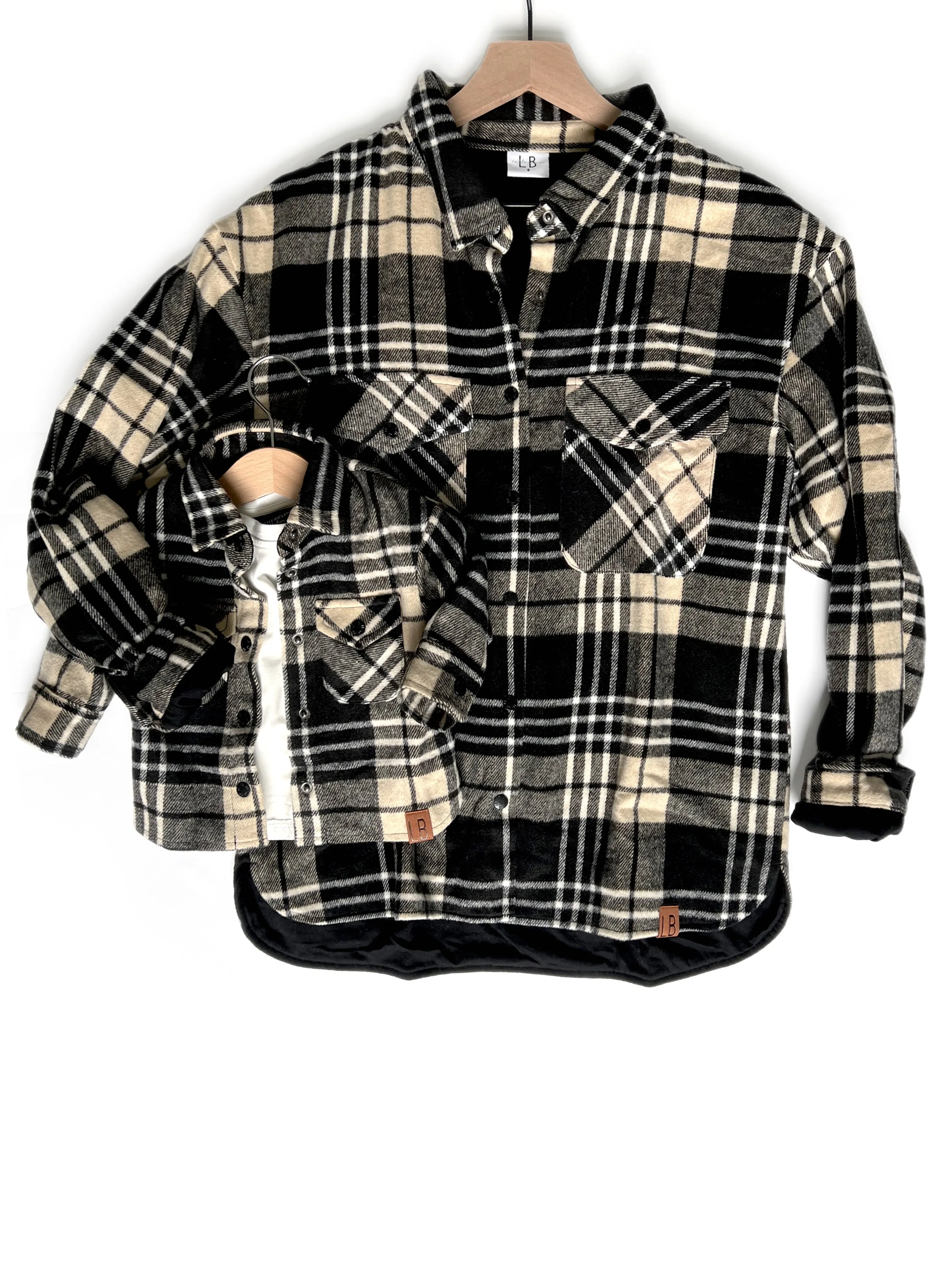 Little Bipsy- Adult Flannel Shacket- Toasty