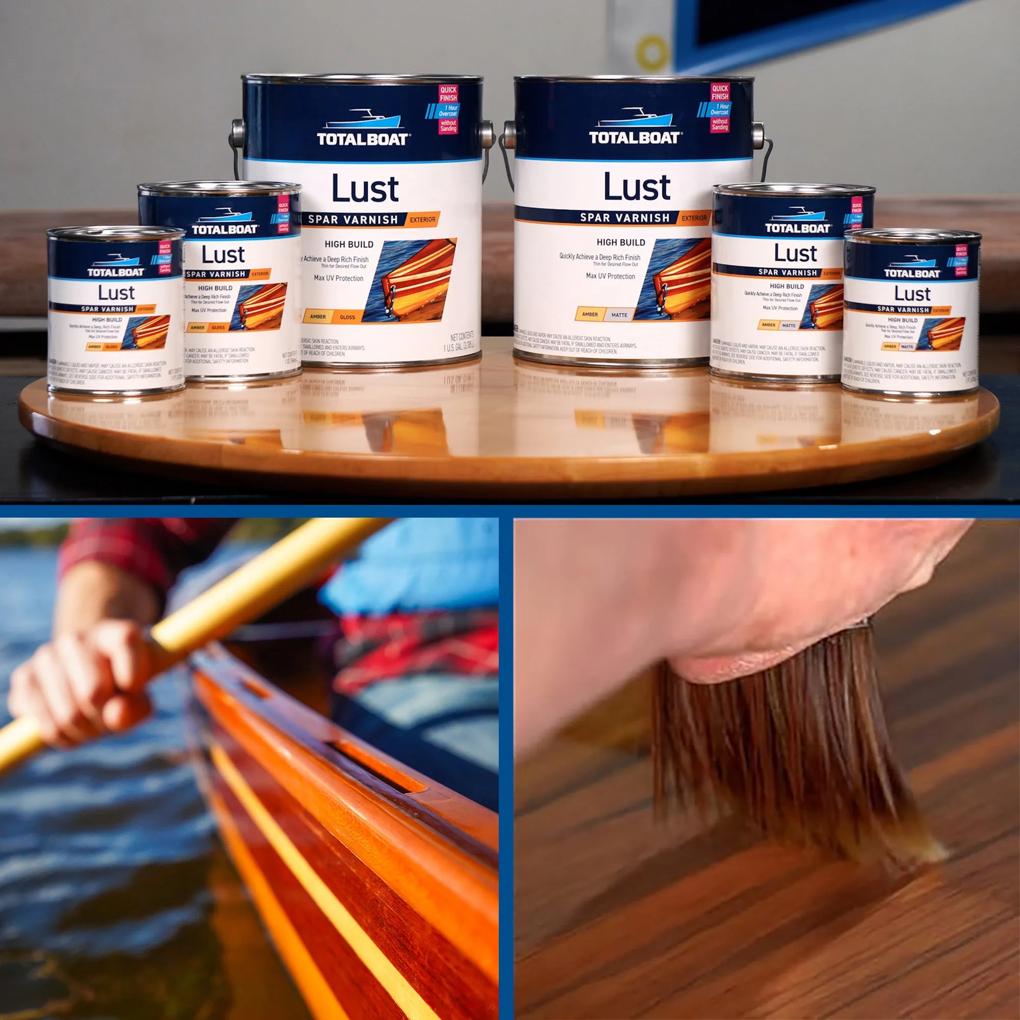 Lust Rapid Recoat Marine Spar Varnish