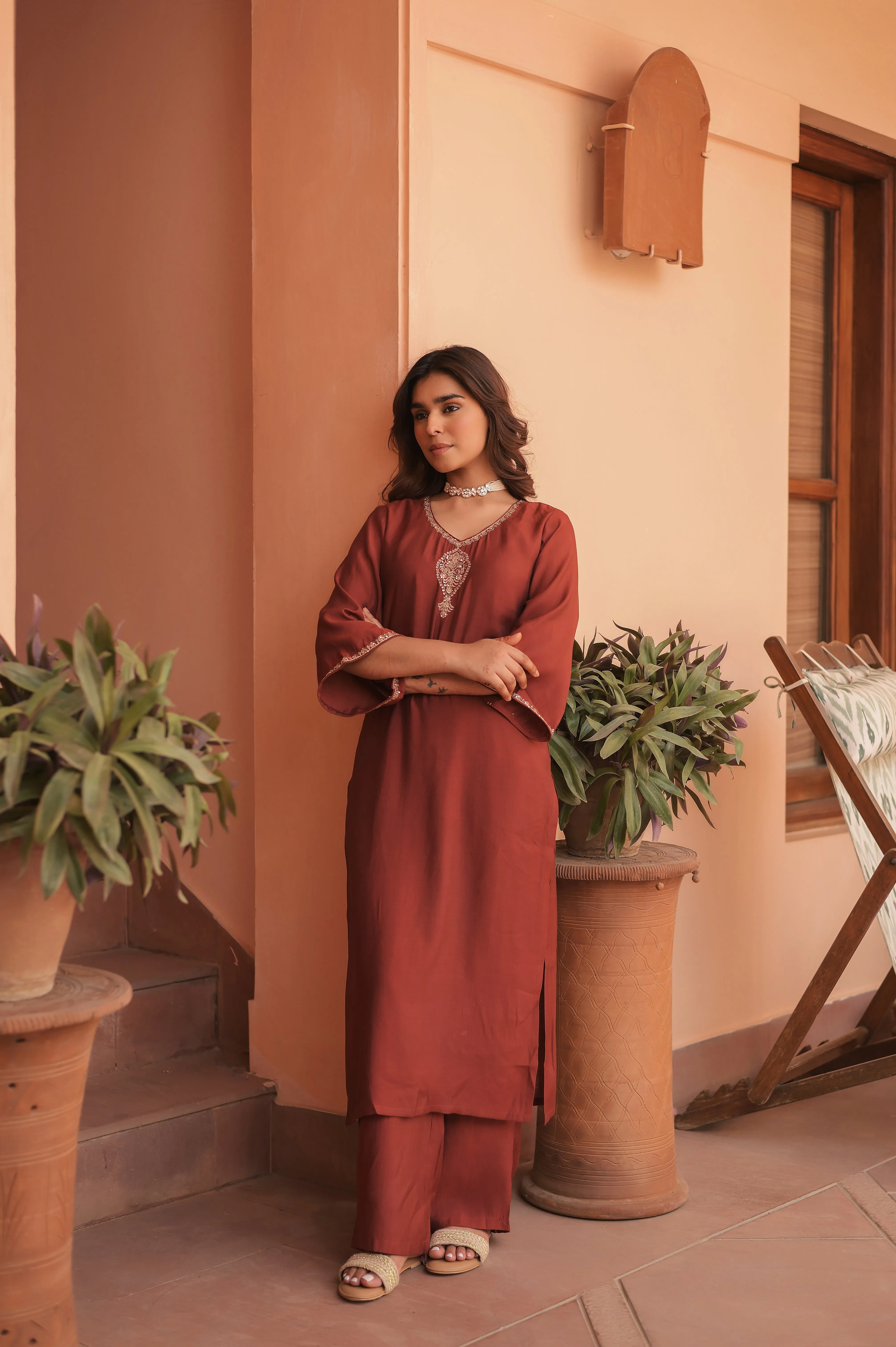 Majesty Alexa Silk  Kurta Set With Dupatta