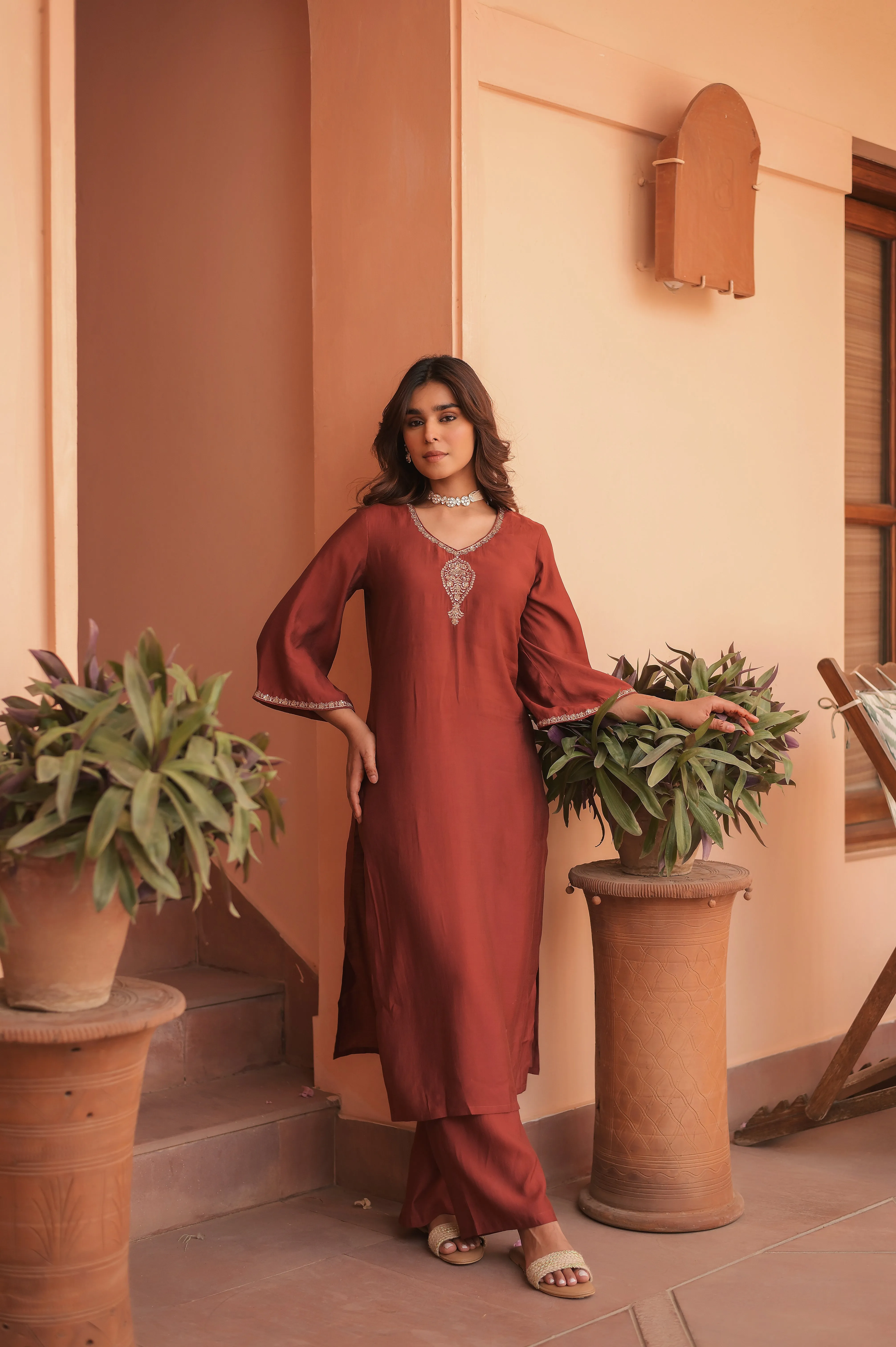 Majesty Alexa Silk  Kurta Set With Dupatta