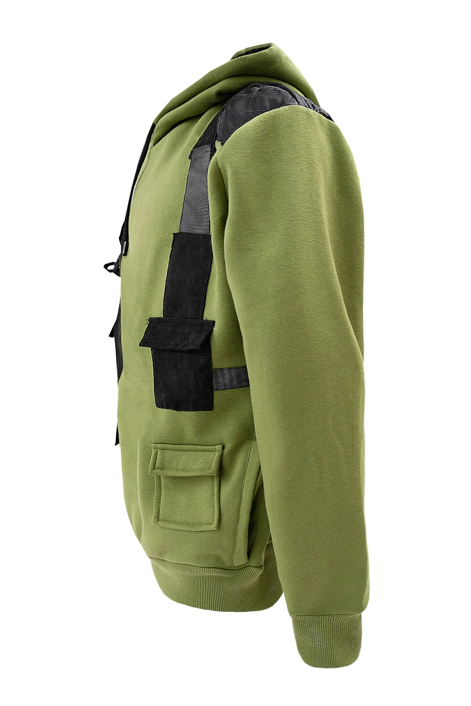 Men's Brigade Utility Cargo Pockets Fleece Hoodie